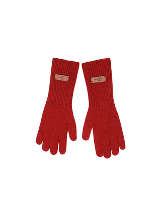 Day-wool knit gloves