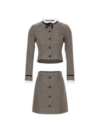 Judy Tweed Set - Elegant two-piece tweed outfit perfect for romantic fall styling by Sincethen