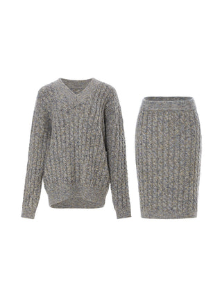 Twist Knit Set by Sincethen - Cozy Stylish Fall Winter Designer Outfit