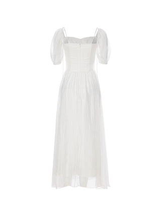 Minerva ribbon long dress (Ivory)