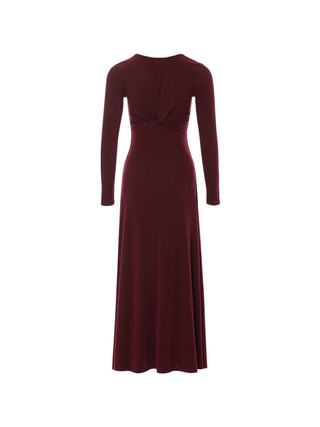 Redwine round long dress