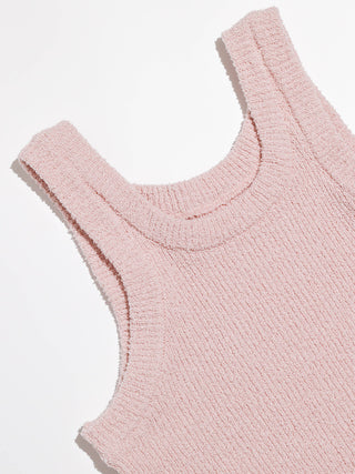 Powder pink knit top