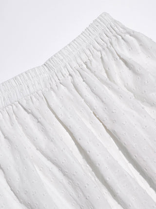 White embo skirt