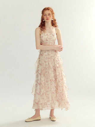 Fairy ruffle long dress