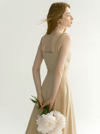 Ollia beige long dress