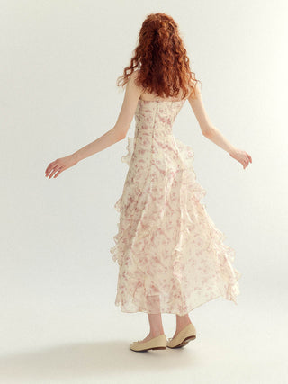 Fairy ruffle long dress