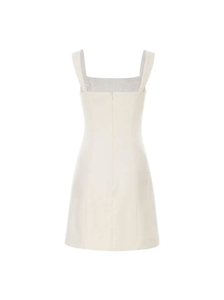 Classic Pearl Point Mini Dress Ivory