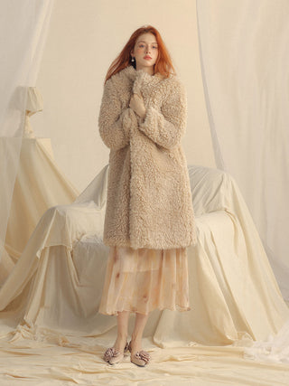 Cookie boucle long coat