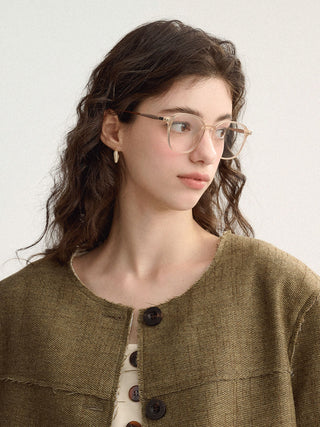 Forte slim line glasses Beige