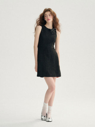 Glary tweed mini dress