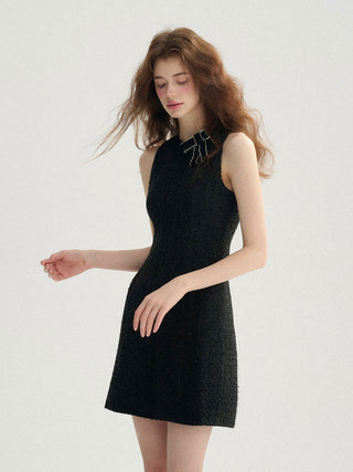 Glary tweed mini dress