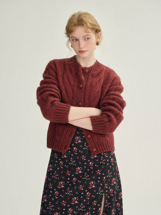 Holy cable knit cardigan