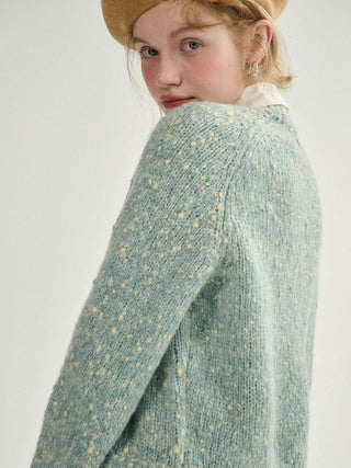 Lemon mint knit cardigan