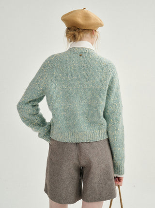 Lemon mint knit cardigan