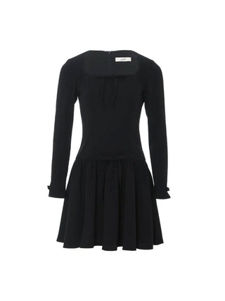 Point Ribbon Mini Dress with a chic ribbon detail, perfect for a stylish and lovely look."