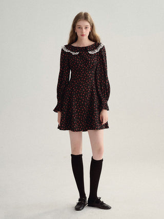 Fall-ready Sincethen Ruby Collar Mini Dress with elegant collar detail