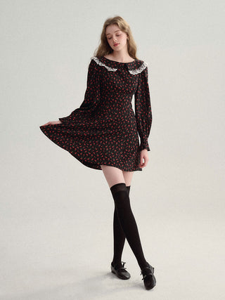 Fall-ready Sincethen Ruby Collar Mini Dress with elegant collar detail