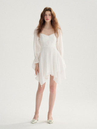 Snow heartneck mini dress