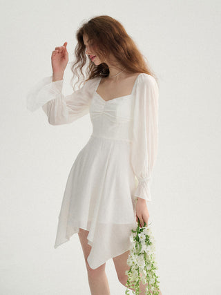 Snow heartneck mini dress