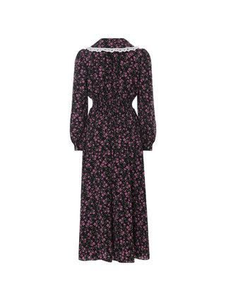 fleur v neck long dress